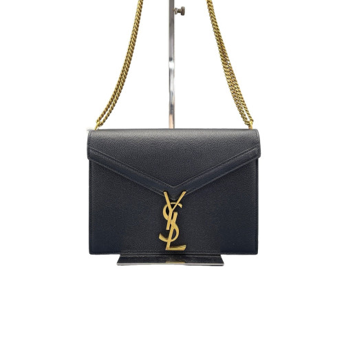 Yves Saint Laurent Cassandra Chain Wallet Calfskin Black Yves Saint Laurent Cassandra Chain Wallet Calfskin Black
