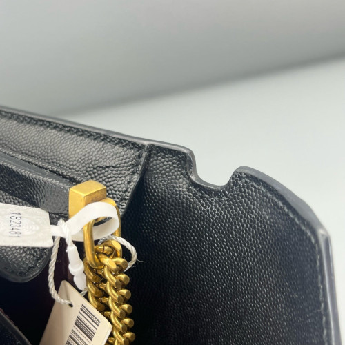 Yves Saint Laurent Cassandra Chain Wallet Calfskin Black Yves Saint Laurent Cassandra Chain Wallet Calfskin Black