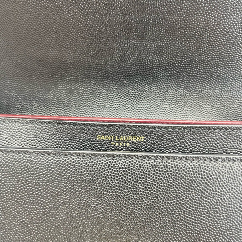 Yves Saint Laurent Cassandra Chain Wallet Calfskin Black Yves Saint Laurent Cassandra Chain Wallet Calfskin Black