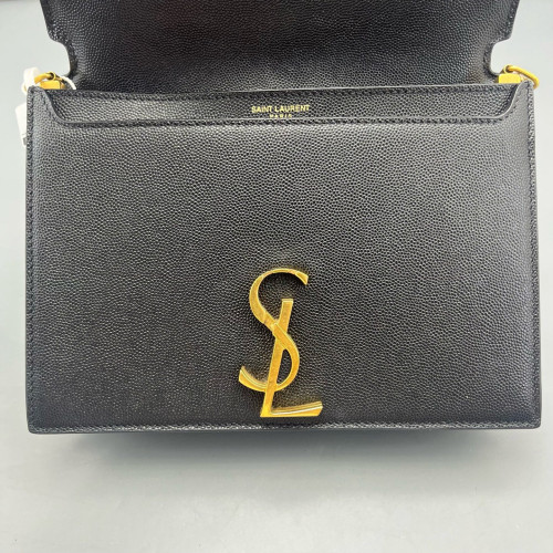 Yves Saint Laurent Cassandra Chain Wallet Calfskin Black Yves Saint Laurent Cassandra Chain Wallet Calfskin Black