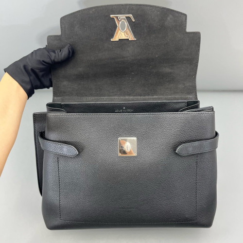 Louis Vuitton Lockme Ever MM Calfskin Black