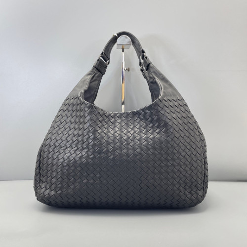 Bottega Veneta Large Campana Hobo Lambskin Intrecciato Nappa Black