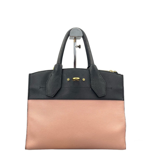 Louis Vuitton City Steamer MM Calfskin Pink Black