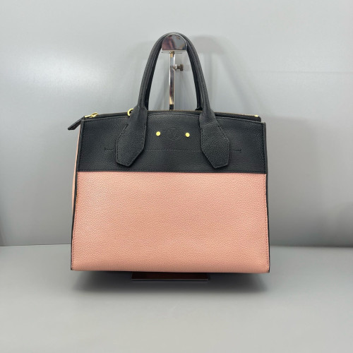 Louis Vuitton City Steamer MM Calfskin Pink Black