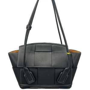 Bottega Veneta Small Arco Intrecciato Nappa Black