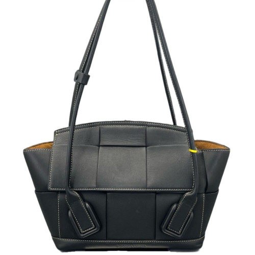 Bottega Veneta Small Arco Intrecciato Nappa Black