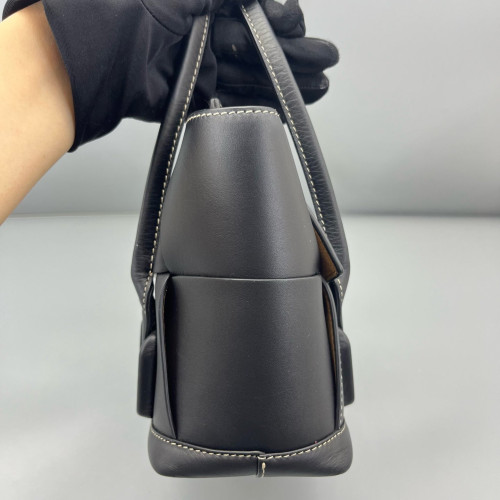 Bottega Veneta Small Arco Intrecciato Nappa Black