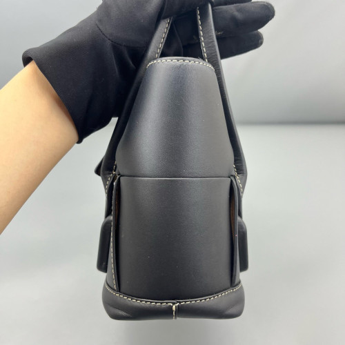 Bottega Veneta Small Arco Intrecciato Nappa Black
