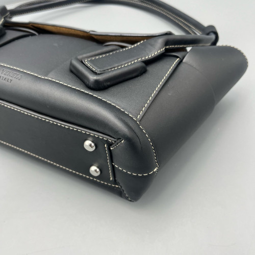 Bottega Veneta Small Arco Intrecciato Nappa Black