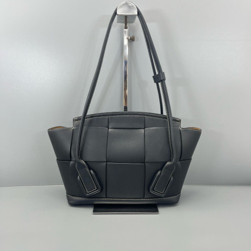 Bottega Veneta Small Arco Intrecciato Nappa Black