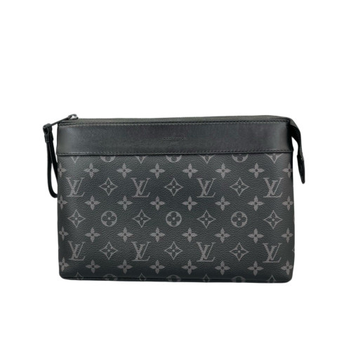 Louis Vuitton Clutch Monogram Eclipse Black