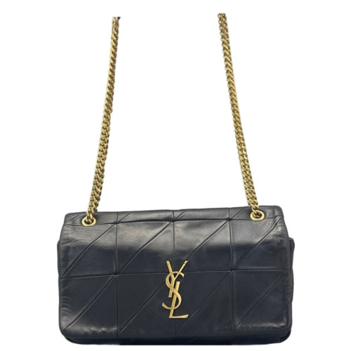 Yves Saint Laurent Shoulder Bag Calfskin Black