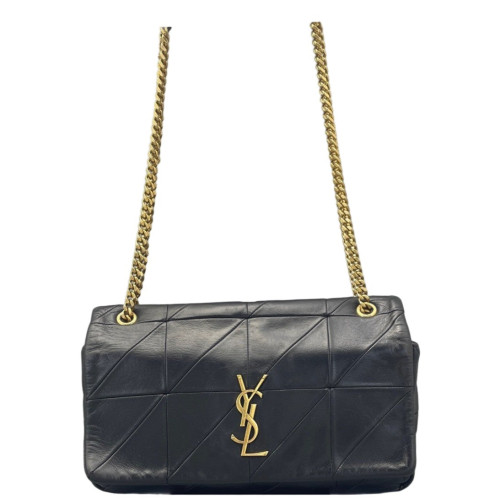 Yves Saint Laurent Shoulder Bag Calfskin Black