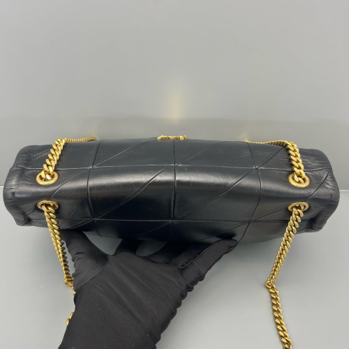 Yves Saint Laurent Shoulder Bag Calfskin Black