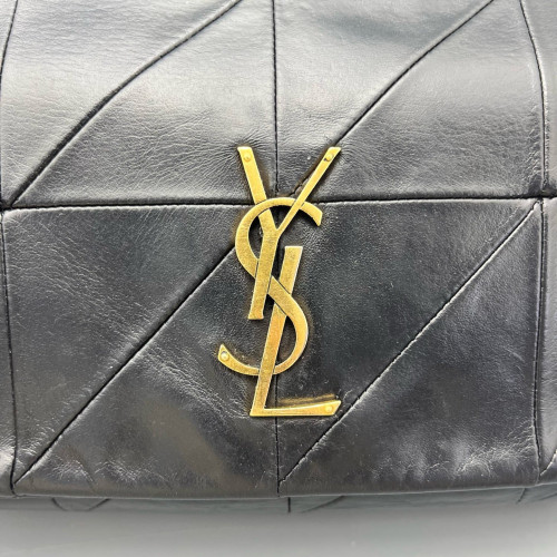 Yves Saint Laurent Shoulder Bag Calfskin Black