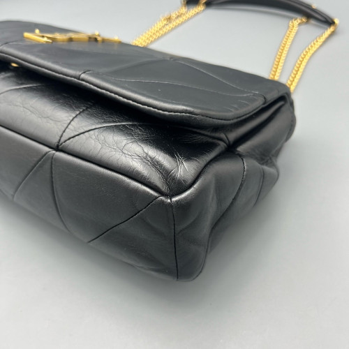Yves Saint Laurent Shoulder Bag Calfskin Black