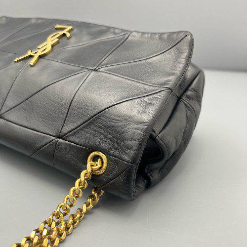 Yves Saint Laurent Shoulder Bag Calfskin Black
