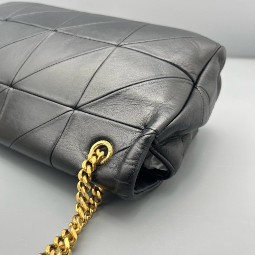 Yves Saint Laurent Shoulder Bag Calfskin Black