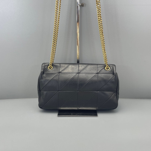 Yves Saint Laurent Shoulder Bag Calfskin Black
