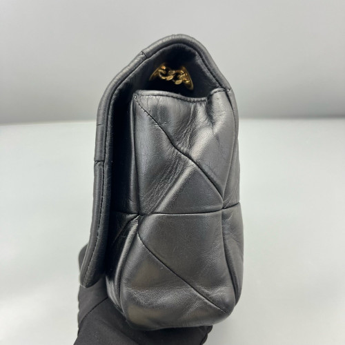 Yves Saint Laurent Shoulder Bag Calfskin Black