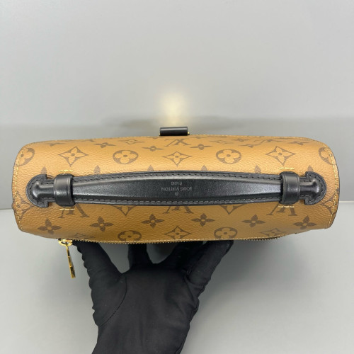 Louis Vuitton Pochette Metis Monogram Dark Brown Light Brown Louis Vuitton Pochette Metis Monogram Dark Brown Light Brown