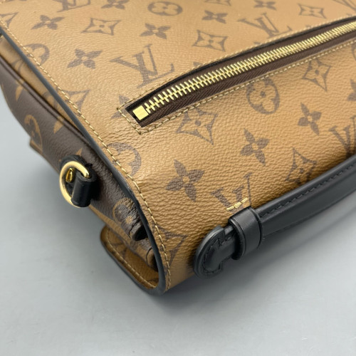 Louis Vuitton Pochette Metis Monogram Dark Brown Light Brown Louis Vuitton Pochette Metis Monogram Dark Brown Light Brown