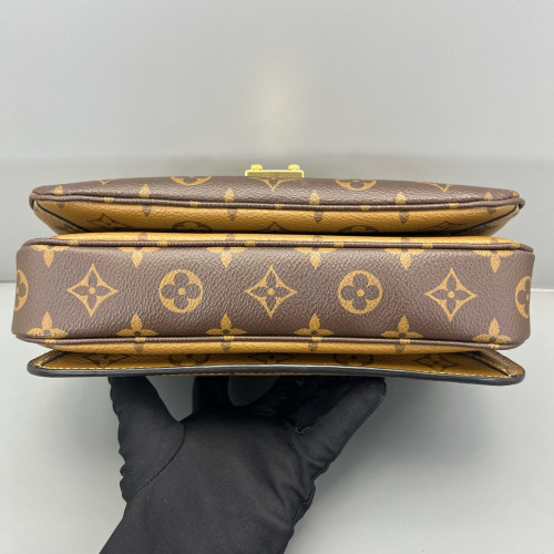 Louis Vuitton Pochette Metis Monogram Dark Brown Light Brown Louis Vuitton Pochette Metis Monogram Dark Brown Light Brown