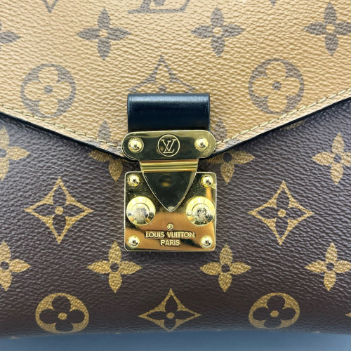 Louis Vuitton Pochette Metis Monogram Dark Brown Light Brown Louis Vuitton Pochette Metis Monogram Dark Brown Light Brown