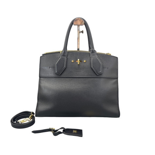 Louis Vuitton City Steamer MM Calfskin Black