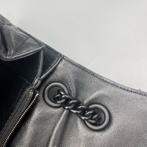 Balenciaga Crush Chain Shoulder Bag Xs Calfskin Black