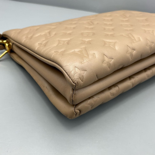 Louis Vuitton Coussin PM Monogram Empreinte Natural Tan