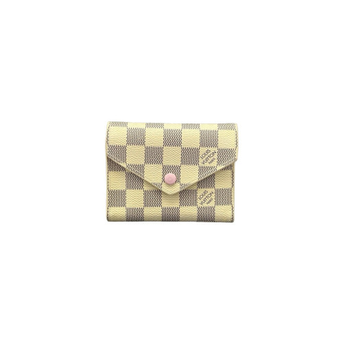 Louis Vuitton By The Pool Victorine Wallet Damier Azur White Pink