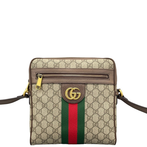 Gucci Ophidia Messenger GG Supreme Monogram Beige Ebony