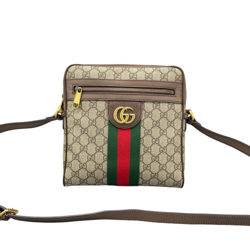 Gucci Ophidia Messenger GG Supreme Monogram Beige Ebony