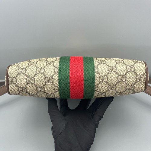 Gucci Ophidia Messenger GG Supreme Monogram Beige Ebony