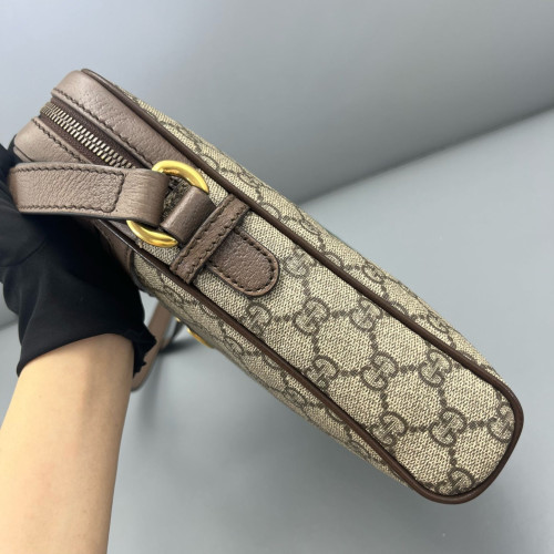 Gucci Ophidia Messenger GG Supreme Monogram Beige Ebony