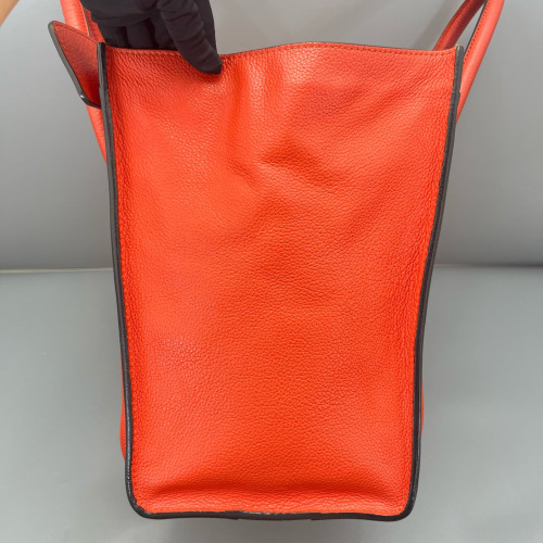 Celine Medium Luggage Phantom Calfskin Red Orange