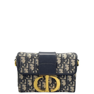 Dior 30 Montaigne Mini Box Bag Oblique Blue Light Tan Dior 30 Montaigne Mini Box Bag Oblique Blue Light Tan
