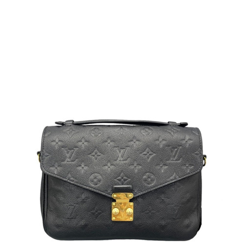 Louis Vuitton Pochette Metis Calfskin Monogram Empreinte Black Louis Vuitton Pochette Metis Calfskin Monogram Empreinte Black