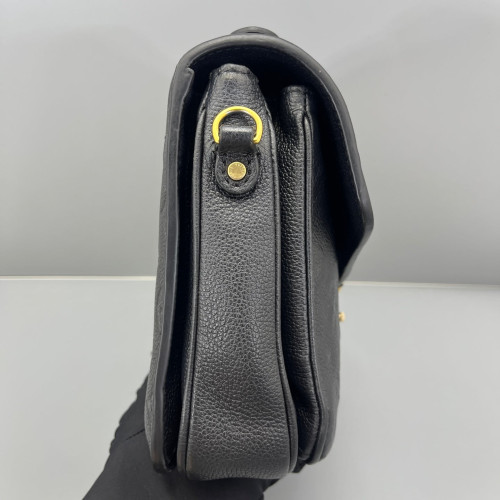 Louis Vuitton Pochette Metis Calfskin Monogram Empreinte Black Louis Vuitton Pochette Metis Calfskin Monogram Empreinte Black
