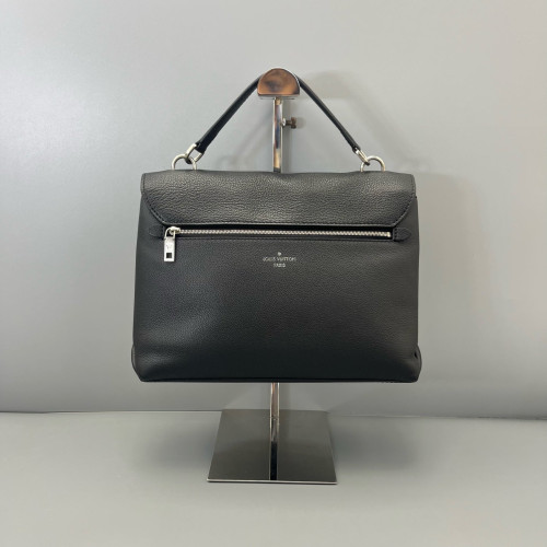 Louis Vuitton Mylockme Top Handle Calfskin Black