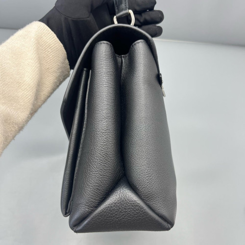 Louis Vuitton Mylockme Top Handle Calfskin Black
