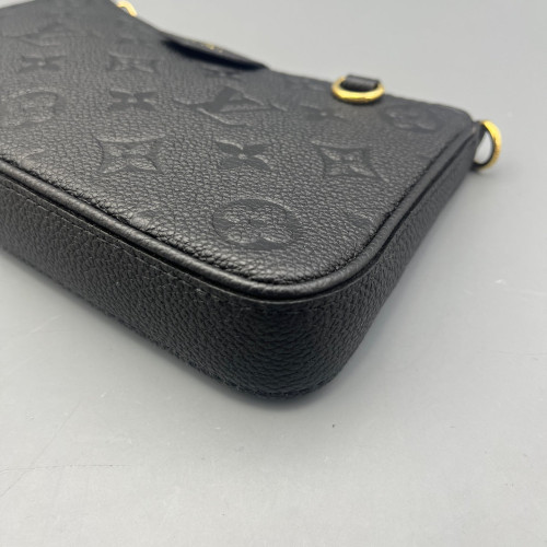 Louis Vuitton Easy Pouch On Strap Monogram Empreinte Black Louis Vuitton Easy Pouch On Strap Monogram Empreinte Black