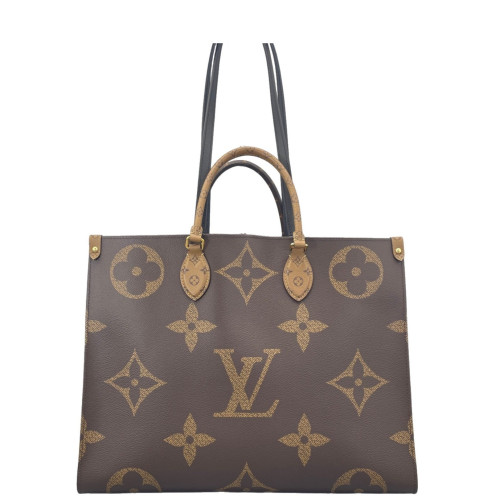 Louis Vuitton Onthego GM Monogram Reverse Monogram Giant Dark Brown Light Brown