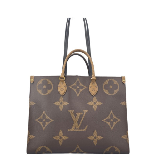 Louis Vuitton Onthego GM Monogram Reverse Monogram Giant Dark Brown Light Brown