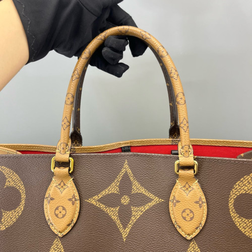 Louis Vuitton Onthego GM Monogram Reverse Monogram Giant Dark Brown Light Brown