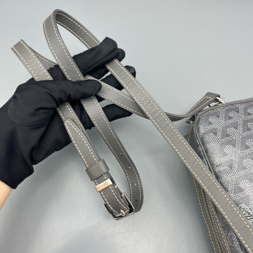 Goyard Sac Cap Vert Goyardine Grey White