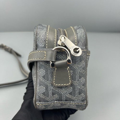 Goyard Sac Cap Vert Goyardine Grey White