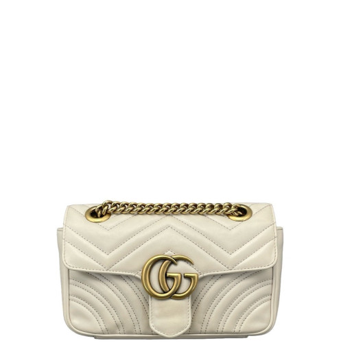 Gucci Mini GG Marmont Calfskin White