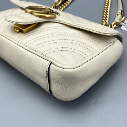 Gucci Mini GG Marmont Calfskin White